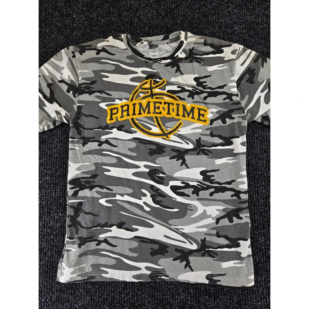 Code‎ V Mens Primetime Basketball Camo Graphic T-Shirt Grey White Large 1690